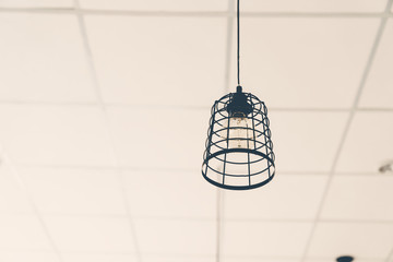 Retro or vintage old style light bulb decor