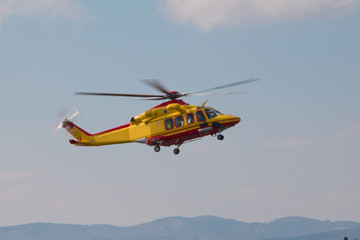 Fototapeta na wymiar Ambulance helicopter