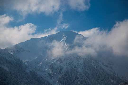 Rotwand in winter, Bayrischzell, Upper Bavaria
