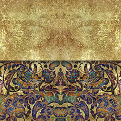 floral abstract shabby colored background