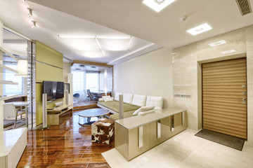 Living room interior in modern house.