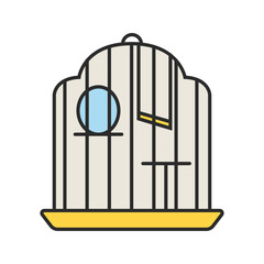 Birdcage color icon