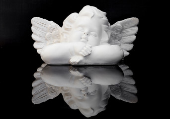 Angel isolated on a black 1