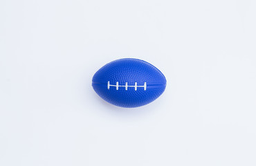 Blue plastic hand massage ball, Blue rugby shape hand relaxing ball