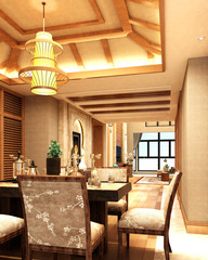 3d render of living room