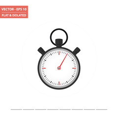 Stopwatch flat icon isolated. Vector Illustration.