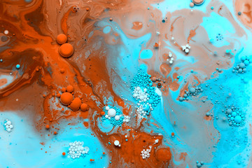 Abstrakter Hintergrund aus Acrylfarben und Öl © smiltena