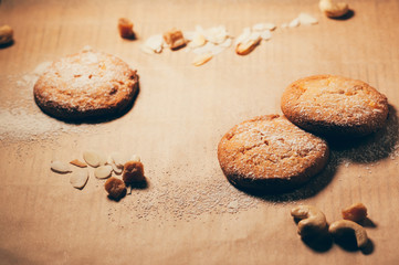 Biscuits with nuts and spices