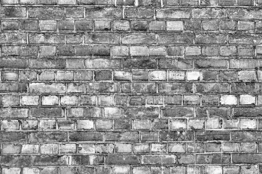 old grey brick wall background