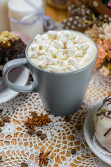 Cocoa with marshmallow
