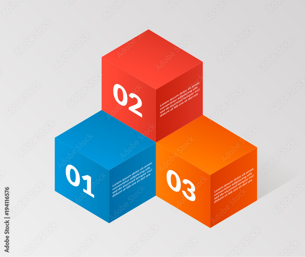 Poster modern isometric infographics angle elemsnts element template. vector illustration. can be used for 