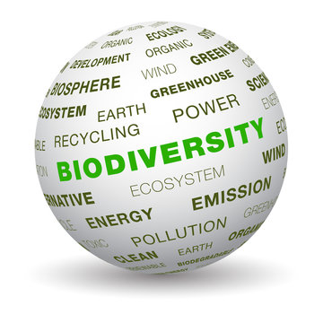 3d globe - Biodiversity