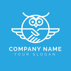 Cool Owl Logo Template