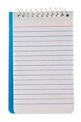 Blank Spiral Lined Notepad