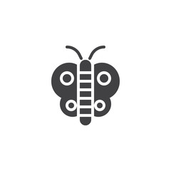 Butterfly vector icon. filled flat sign for mobile concept and web design. Moth simple solid icon. Symbol, logo illustration. Pixel perfect vector graphics