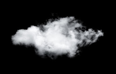Fototapeta na wymiar clouds isolated on black background