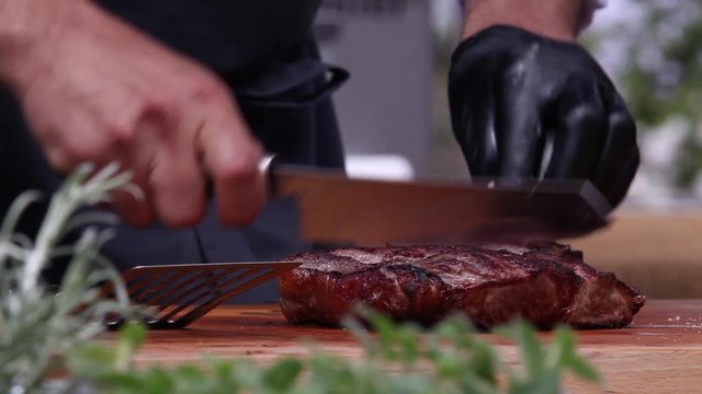 Steak fresh from the beefer