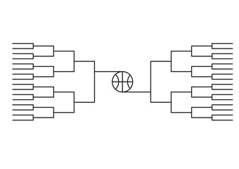 march madness , bracket tournament march line background  vector illustration