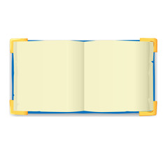 unfolded old book. vector illustration