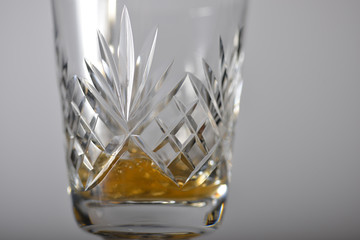 Ornate Whiskey Glass with Whiskey