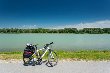 Danube cycle path / trail / route