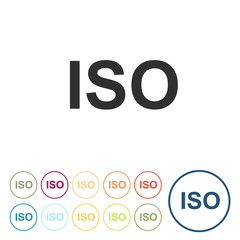Runde Schaltflächen - ISO