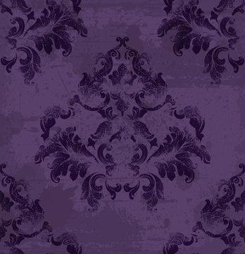 Royal ornament fabric background. Damask pattern texture Vector. Luxury background decors