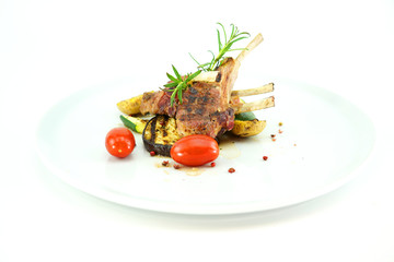 Pork ribs with vegetables