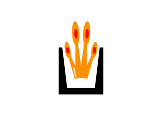 Glass with royal crown