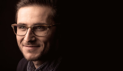 Fototapeta premium young man close up portrait
