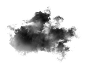 black clouds on white background