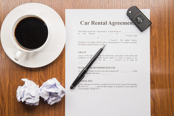 car rental agreement