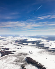 Seismic survey profiles in Western Siberia