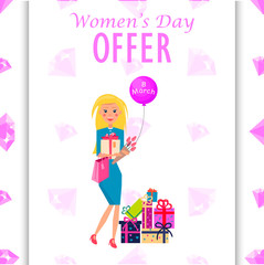 Womens Day Offer Promotion Poster Illustration