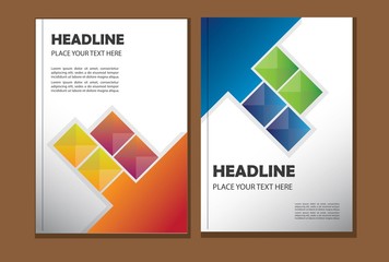 design cover poster a4 catalog book brochure flyer layout annual report business template