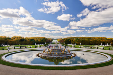 Versailles Gardens in the Golden Autumn