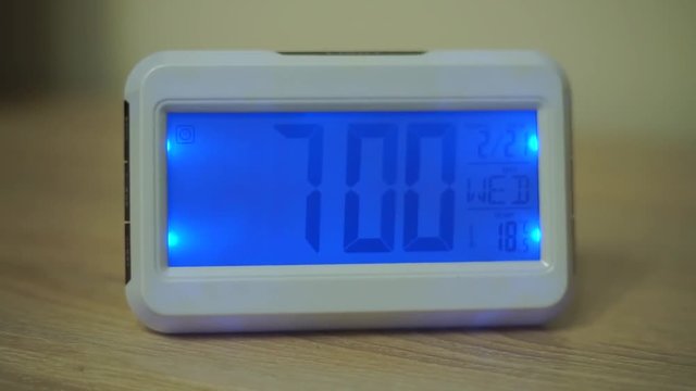 Alarm Clock at 7:00 a.m.