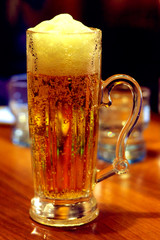 beer glass in hand