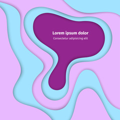 Paper layered background. Vector illustration.  