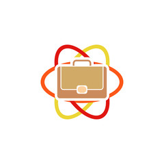Job Science Atom Logo Icon Design