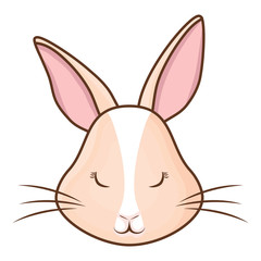 Fototapeta na wymiar Cute rabbit icon