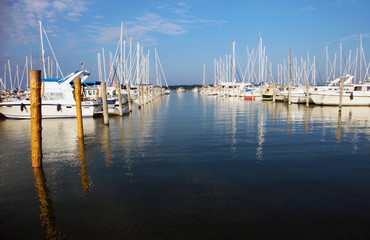 Yachts in Marienhamn harbour