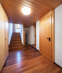Corridor in a empty house, nobody