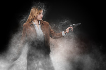 Woman with Pistol