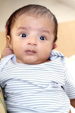 Head shot of a baby boy