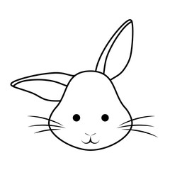 Cute rabbit icon