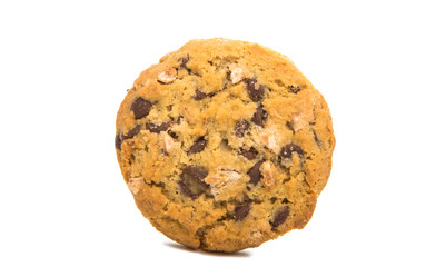 biscuits with nuts and chocolate isolated