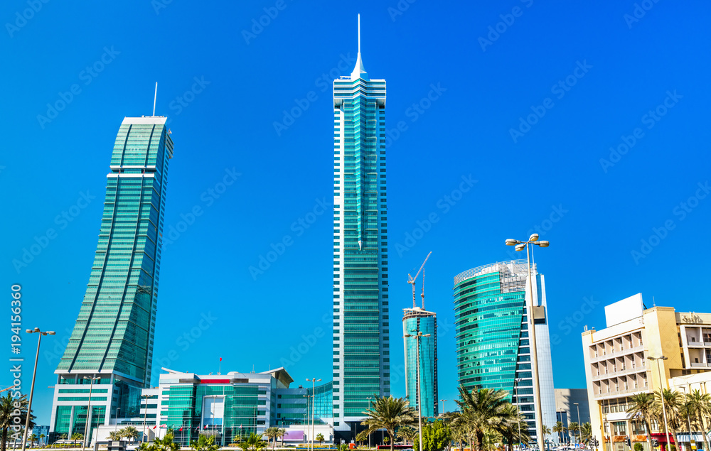 Sticker Buildings in Bahrain Financial Harbour, Manama