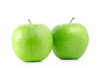 green apple isolate on white background