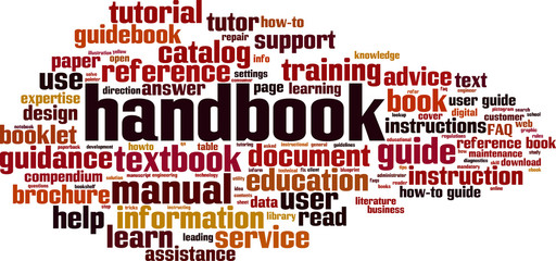 Handbook word cloud